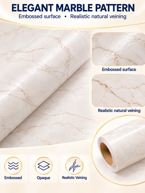 Good Quality Marble Vinyl Sticker Wall Paper for Glass in Roll — Interior doors