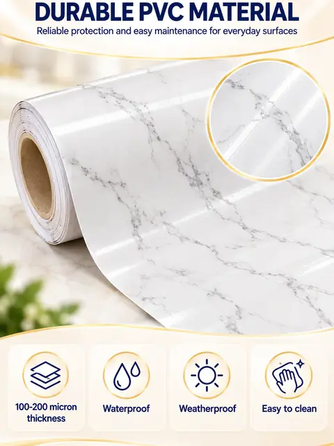 Granite Wallpaper Marble Counter Top Film Vinyl Self Adhesive Peel-Stick Wallpaper — Cabinet refacing
