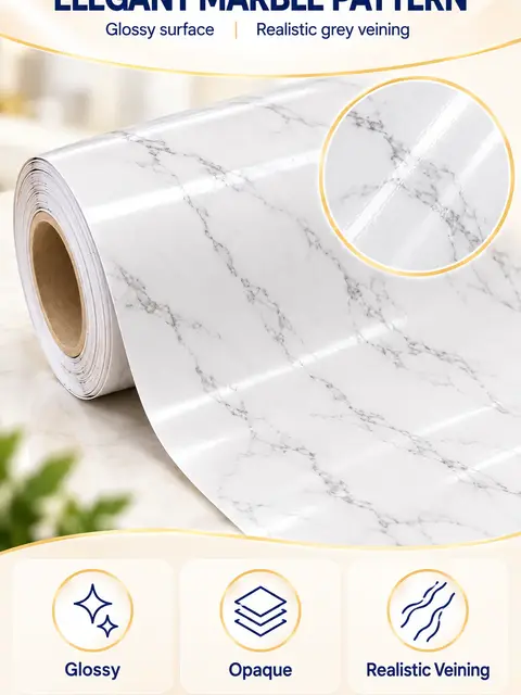 Granite Wallpaper Marble Counter Top Film Vinyl Self Adhesive Peel-Stick Wallpaper — Interior doors