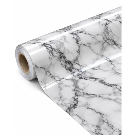 Manufacturer Marble Design PVC Decorative Film for Wall Panel Covering — Home & Furniture Decorative Films