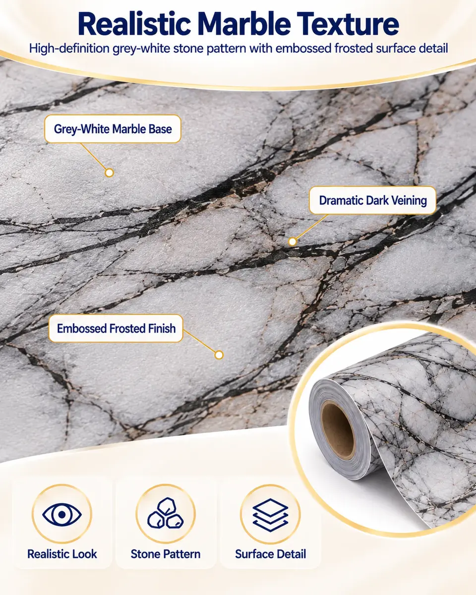 Self Adhesive Vinyl Floor Tiles Wall Marble Diamond Wood Granite Effect Tiles — Construction and material layers