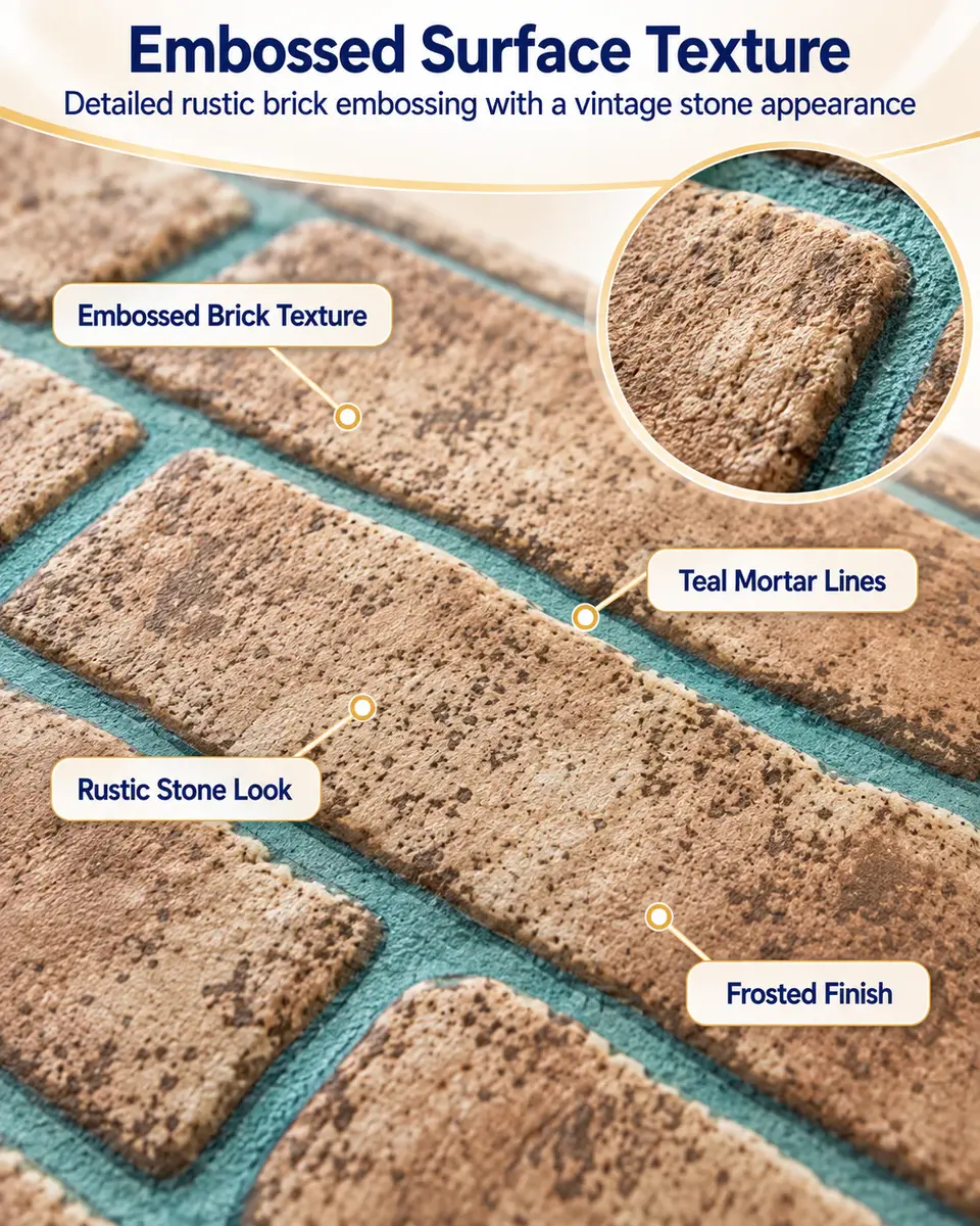 Wall Picture Decoration Stone Rock Optic 3D Tapestry Stone Wallpaper — Construction and material layers