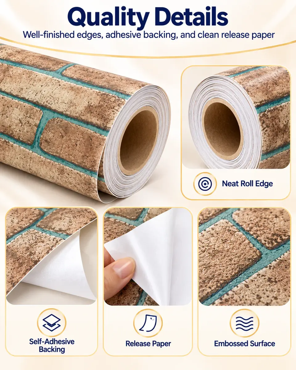 Wall Picture Decoration Stone Rock Optic 3D Tapestry Stone Wallpaper — Installation and application detail