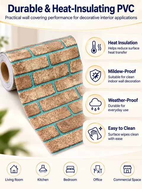 Wall Picture Decoration Stone Rock Optic 3D Tapestry Stone Wallpaper — Cabinet refacing