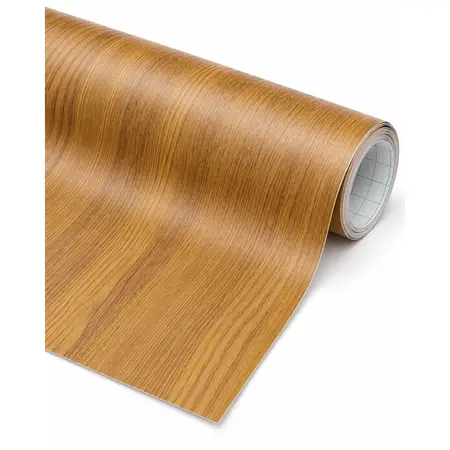 Factory Price Self-Adhesive Wood Grain PVC Film for Door & Furniture — Home & Furniture Decorative Films