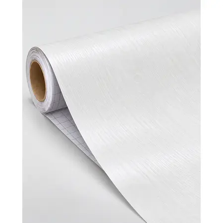 Factory Price White Wood Grain Self-Adhesive PVC Film for Furniture — Home & Furniture Decorative Films