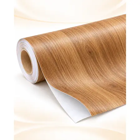 Self-Adhesive PVC Wood Grain Decorative Film for Furniture & Wall — Home & Furniture Decorative Films