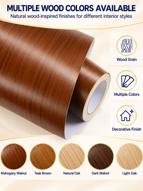 Self-Adhesive Wood Effect PVC Film for Furniture, Kitchen & Car Interior — Interior doors
