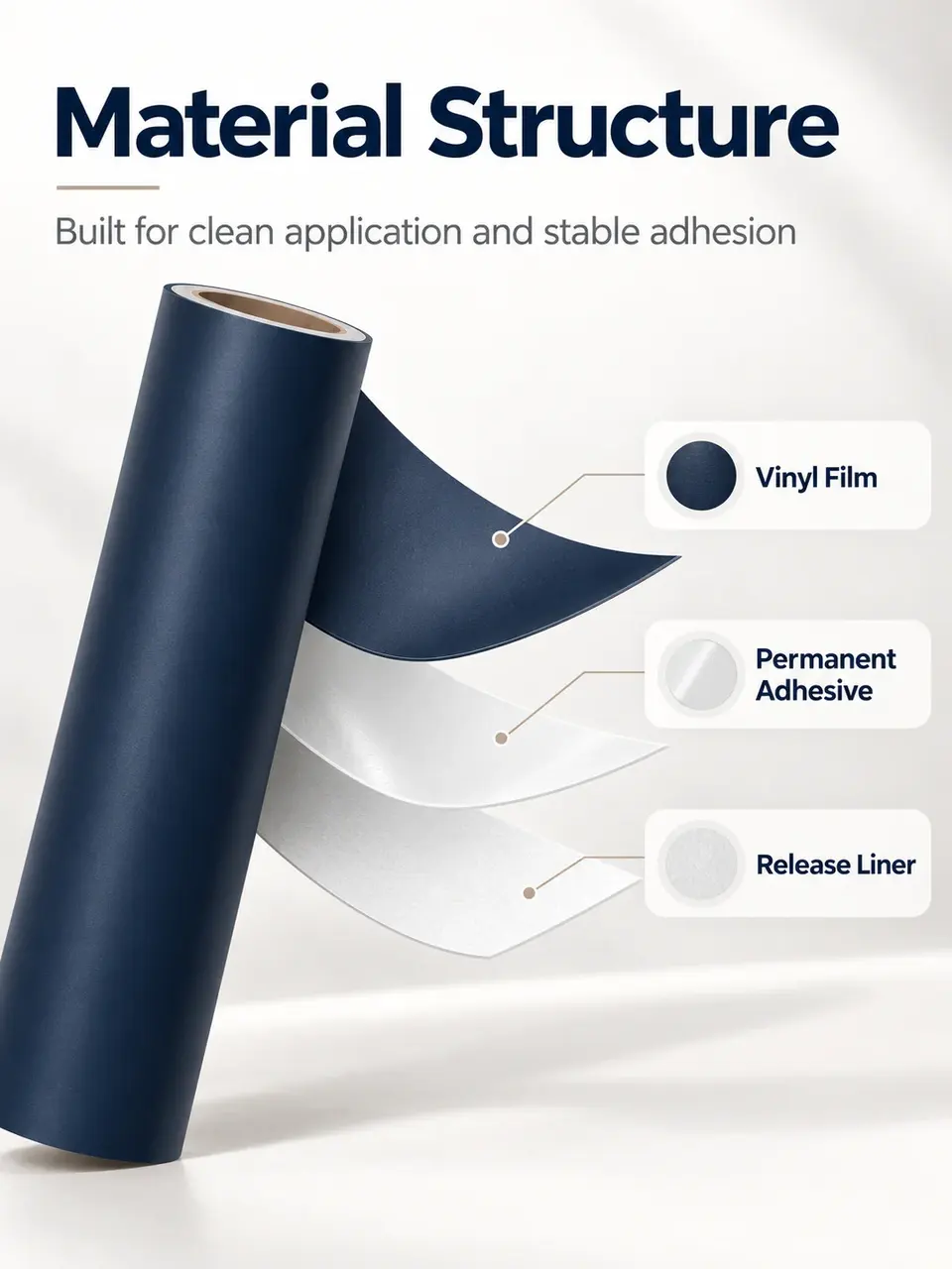 Architectural Accent PVC Vinyl Roll — Surface texture and finish close-up
