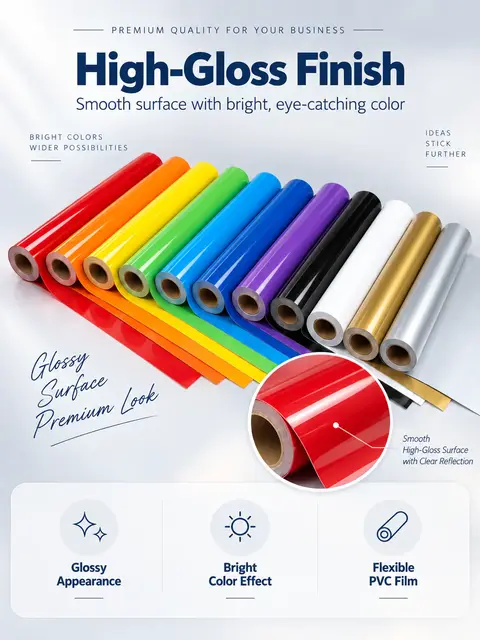 Easy-Cutting PVC Adhesive Vinyl Roll — Window decals
