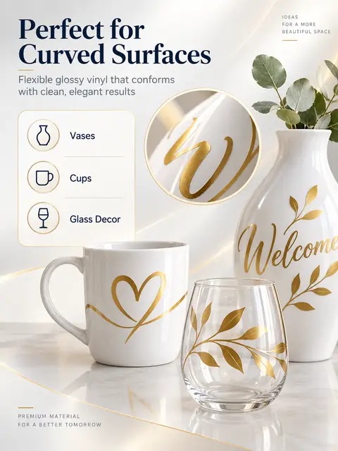 High-End Interior Decor PVC Vinyl Roll — Window decals