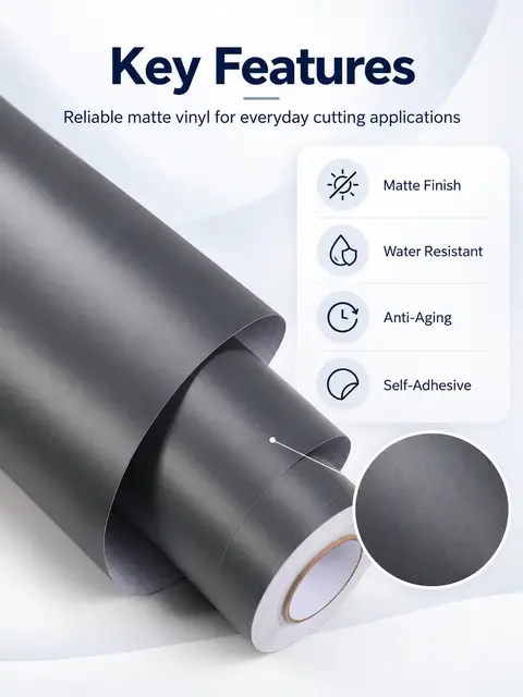 Matte Water-Resistant Anti-Aging Self-Adhesive Vinyl Roll — Shop signage