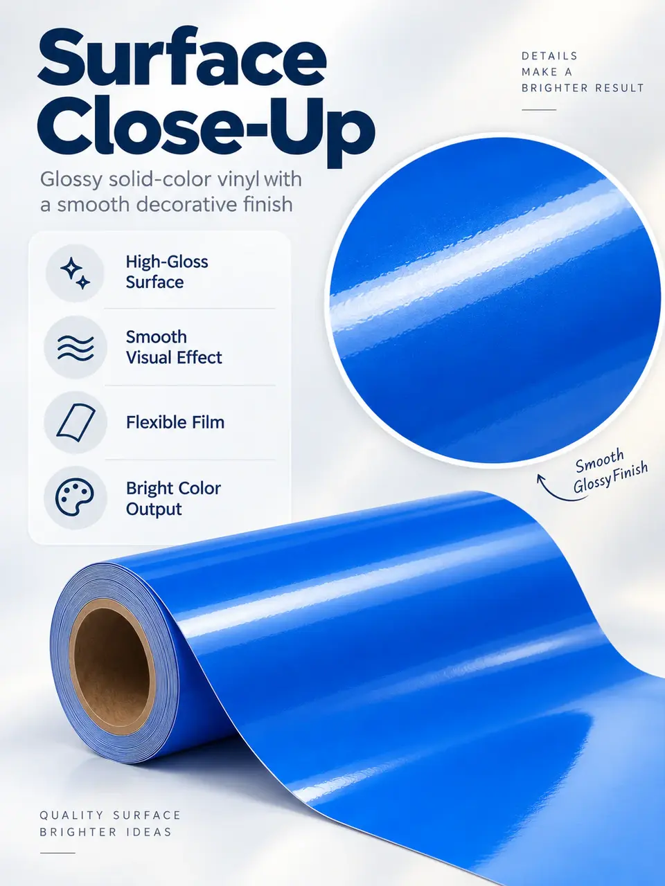 Permanent Self-Adhesive PVC Vinyl Roll for Laptop Skin Decoration — Construction and material layers