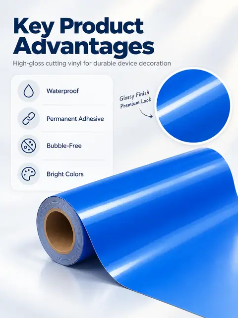 Permanent Self-Adhesive PVC Vinyl Roll for Laptop Skin Decoration — Shop signage