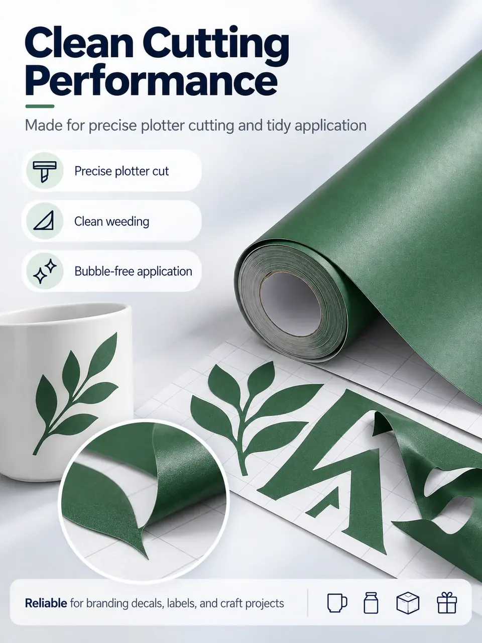 Professional Branding Decal PVC Vinyl Roll — Installation and application detail