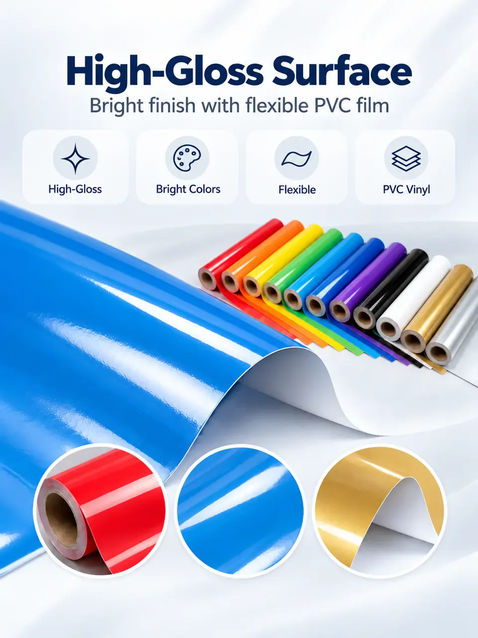 Strong-Adhesive Custom Die-Cut Vinyl Stickers — Construction and material layers