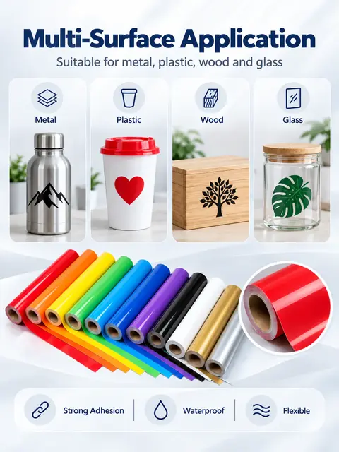 Strong-Adhesive Custom Die-Cut Vinyl Stickers — Window decals
