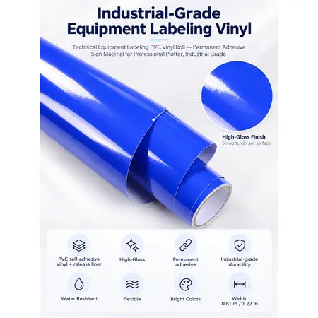 Technical Equipment Labeling PVC Vinyl Roll — Graphic & Signage Films