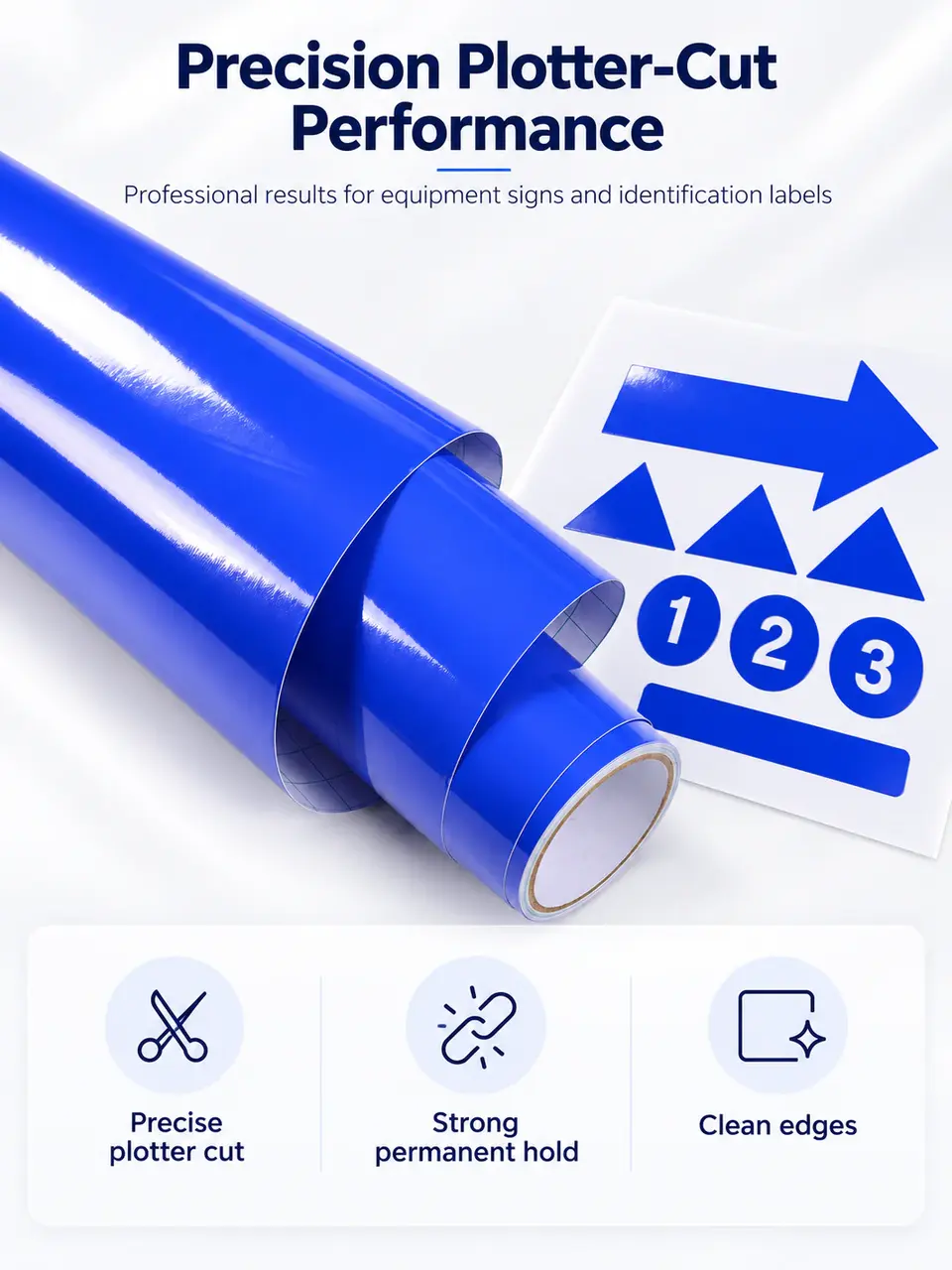 Technical Equipment Labeling PVC Vinyl Roll — Installation and application detail