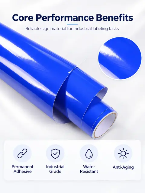 Technical Equipment Labeling PVC Vinyl Roll — Shop signage