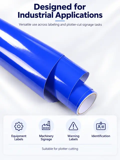 Technical Equipment Labeling PVC Vinyl Roll — Window decals