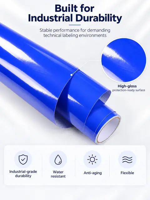 Technical Equipment Labeling PVC Vinyl Roll — Labels & branding