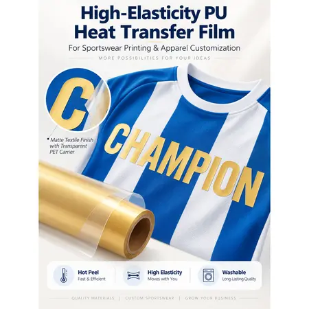 Factory Wholesale High-Elasticity PU Heat Transfer Film — Heat Transfer Vinyl (HTV)