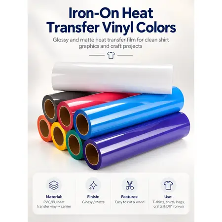 Heat Transfer Vinyl Colors — Heat Transfer Vinyl (HTV)