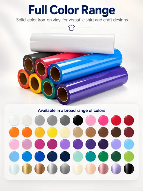 Heat Transfer Vinyl Colors — T-shirt printing