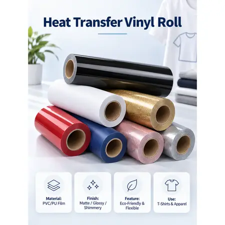 Heat Transfer Vinyl Roll — Heat Transfer Vinyl (HTV)