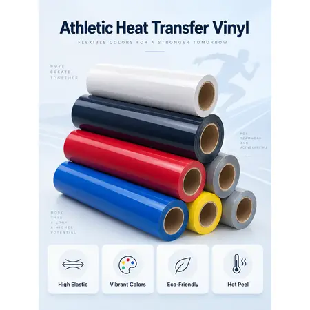 High-Elastic Athletic Heat Transfer Vinyl — Heat Transfer Vinyl (HTV)