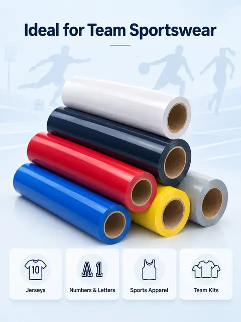 High-Elastic Athletic Heat Transfer Vinyl — Promotional garments