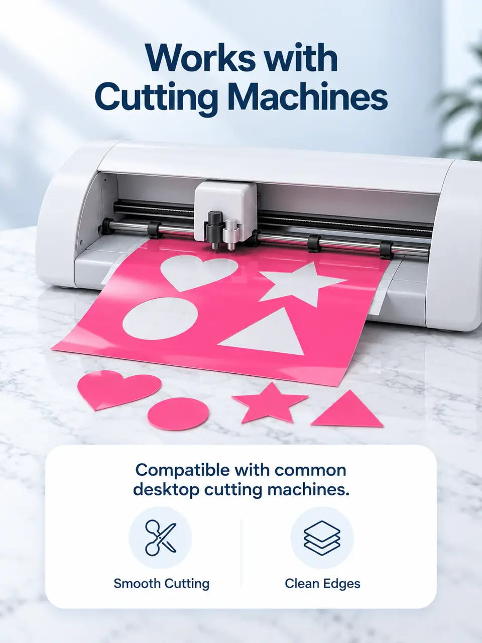 Premium Easy-Weed Heat Transfer Vinyl — Surface texture and finish close-up