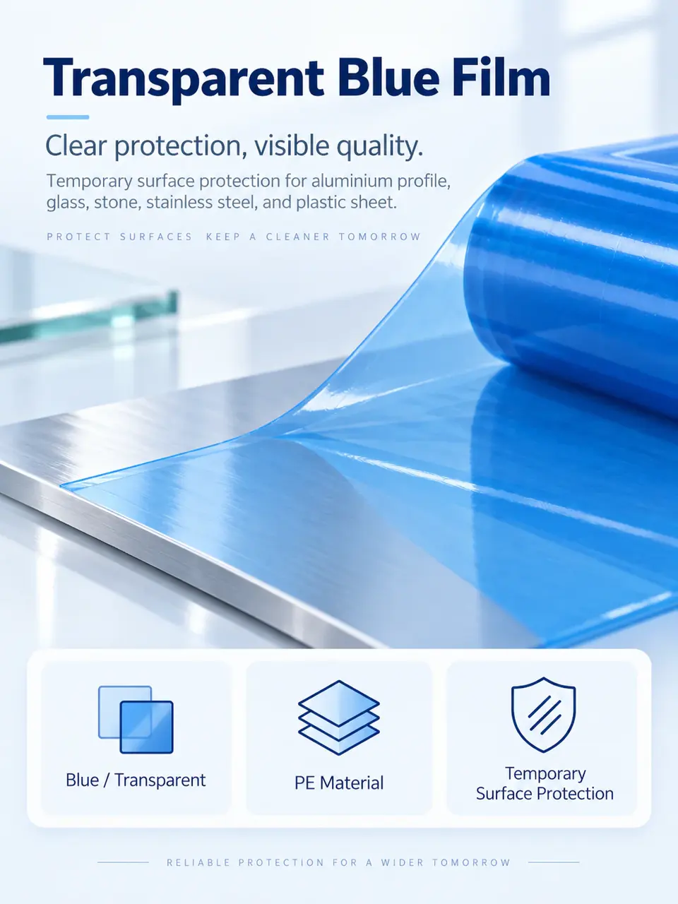 Self-Adhesive PE Surface Protective Film — Construction and material layers