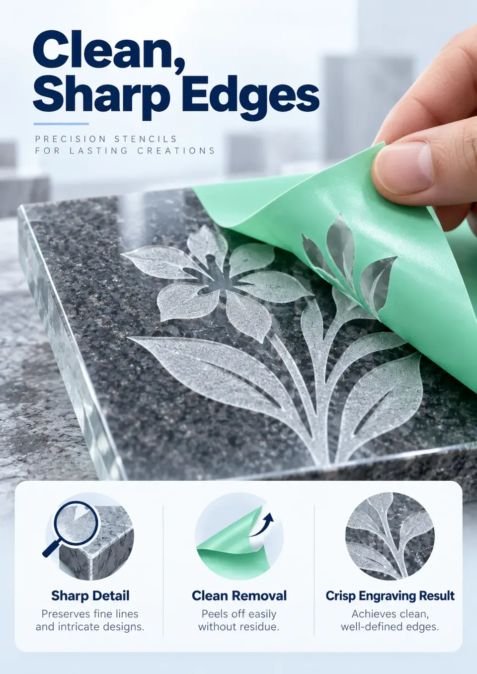 0.5mm PVC Sandblast Stencil Film — Construction and material layers