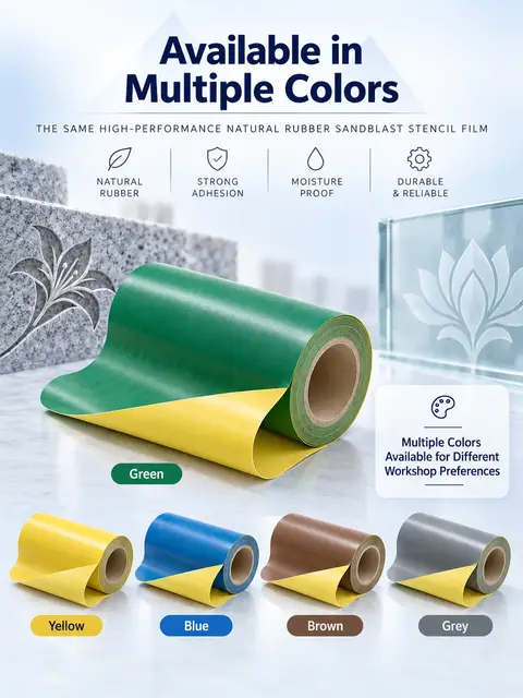 Natural Rubber Sandblast Stencil Film — Architectural stone