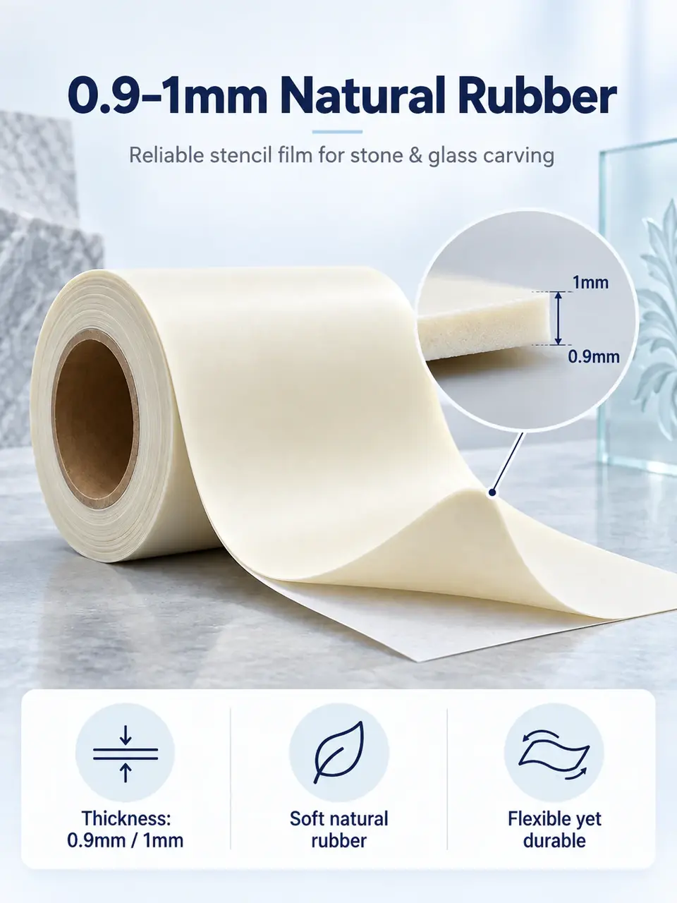 Double-Line Rubber Sandblast Film — Surface texture and finish close-up