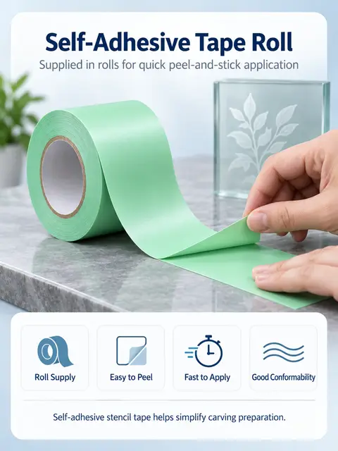 Rubber Vinyl Sandblast Stencil Tape — Granite carving