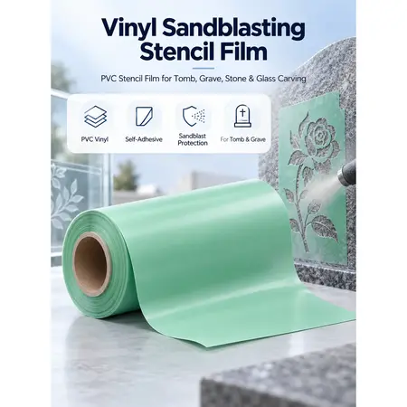 PVC Vinyl Sandblasting Stencil Film — PVC & Rubber Sandblast Stencil Film