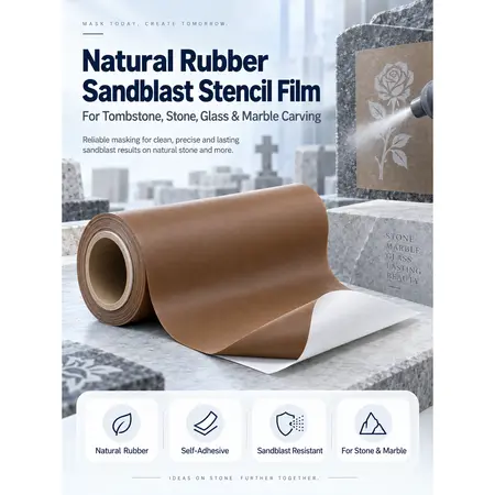Natural Rubber Sandblast Stencil Film — PVC & Rubber Sandblast Stencil Film