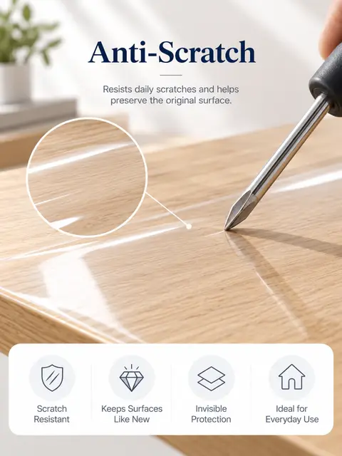 Clear TPU Furniture Protection Film — Cabinet doors