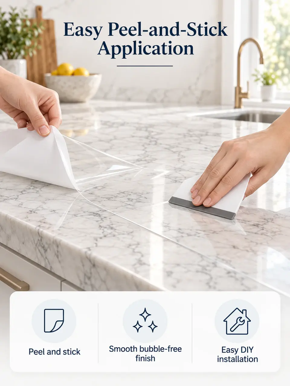 Clear Furniture Surface Protection Film — Construction and material layers