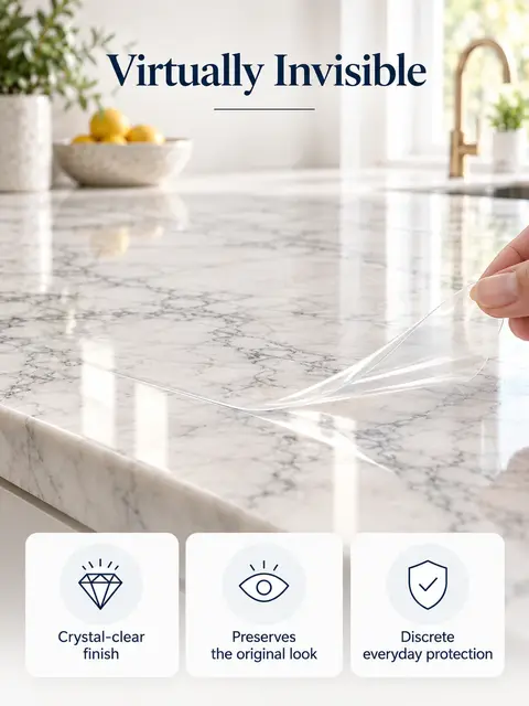 Clear Furniture Surface Protection Film — Appliance panels