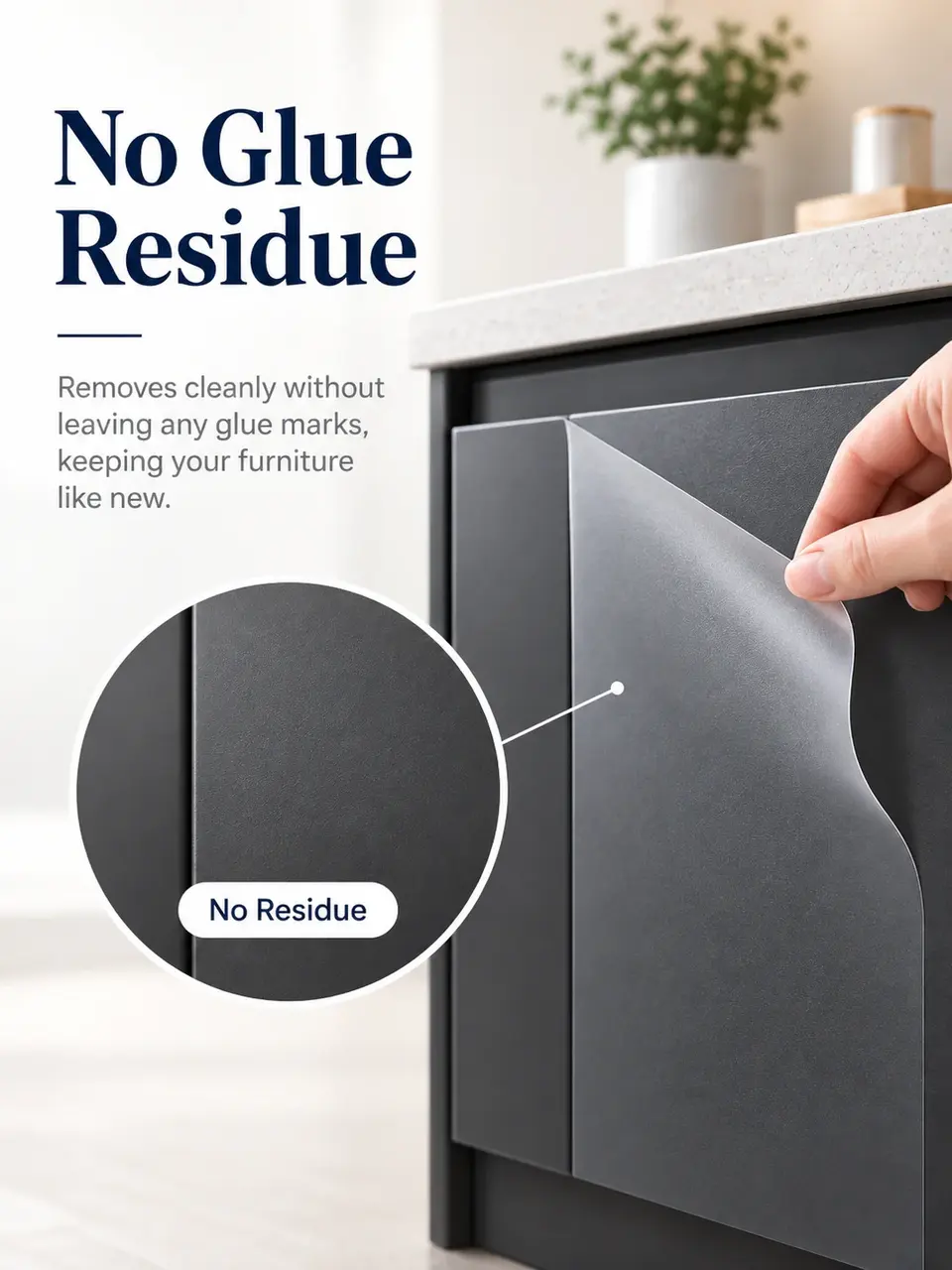 Matte Furniture Protection Film — Surface texture and finish close-up