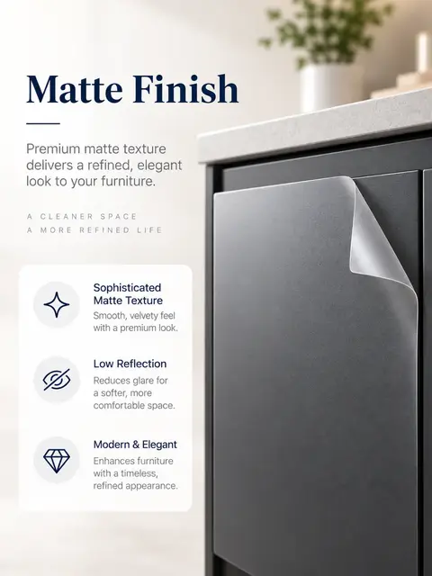 Matte Furniture Protection Film — Kitchen countertops