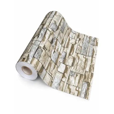 Hot Sale Home Decorative Stone Pattern Self-Adhesive 3D Brick Wallpaper — Self-Adhesive Wallpaper & Floor Films