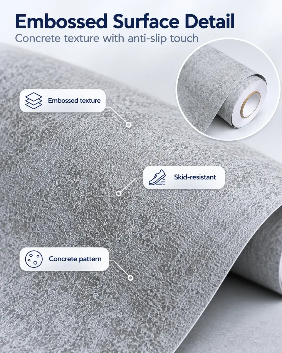 Self-Adhesive PVC Vinyl Floor — Construction and material layers