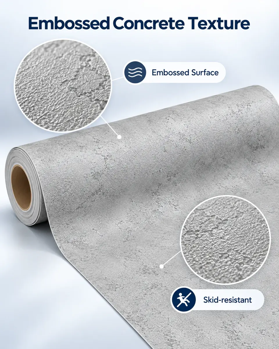 Self-Adhesive PVC Vinyl Floor — Construction and material layers