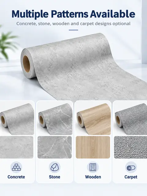 Self-Adhesive PVC Vinyl Floor — Living room