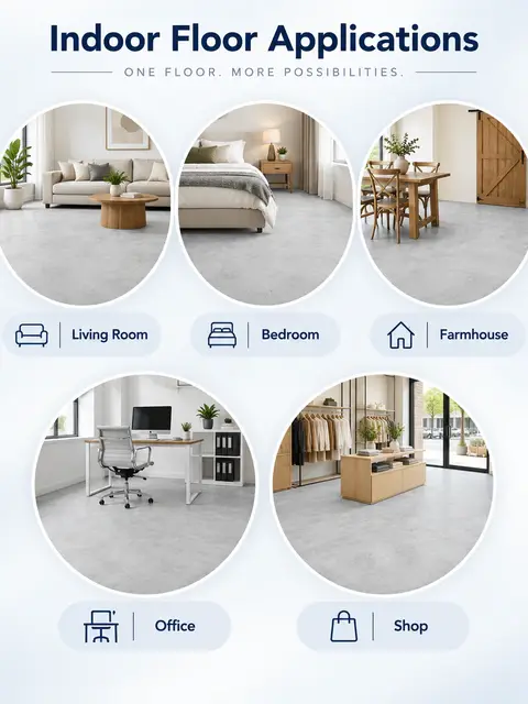 Self-Adhesive PVC Vinyl Floor — Kitchen & bathroom